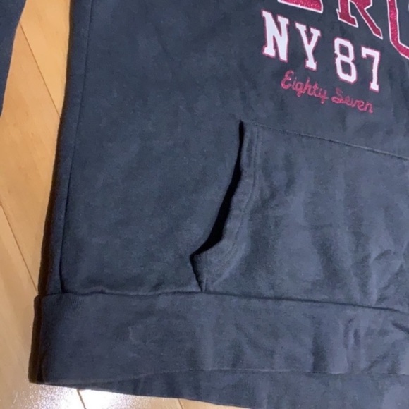 Aeropostale Girls Grey Kanga Hoodie with Pink Glitter - size YL - Picture 13 of 16